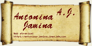 Antonina Jamina vizit kartica
